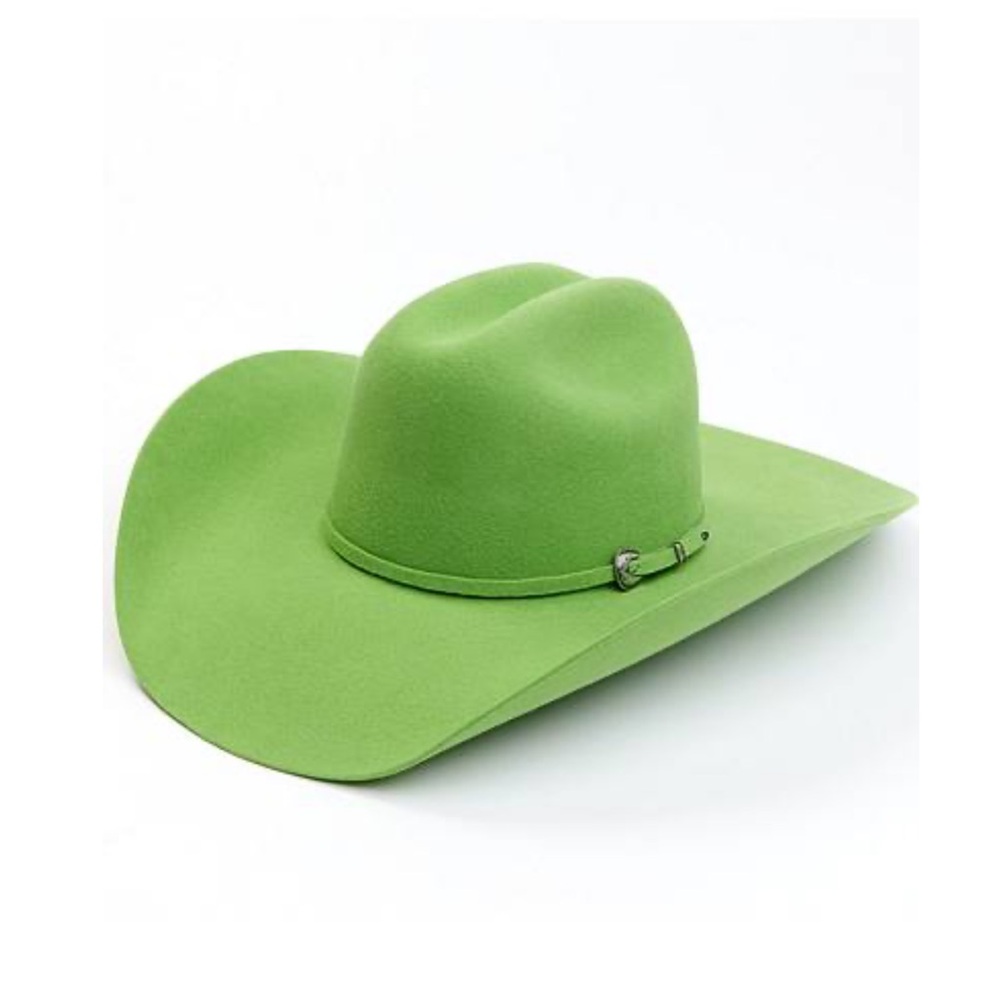 Serratelli 2X Wool Western Hat - Bright Green